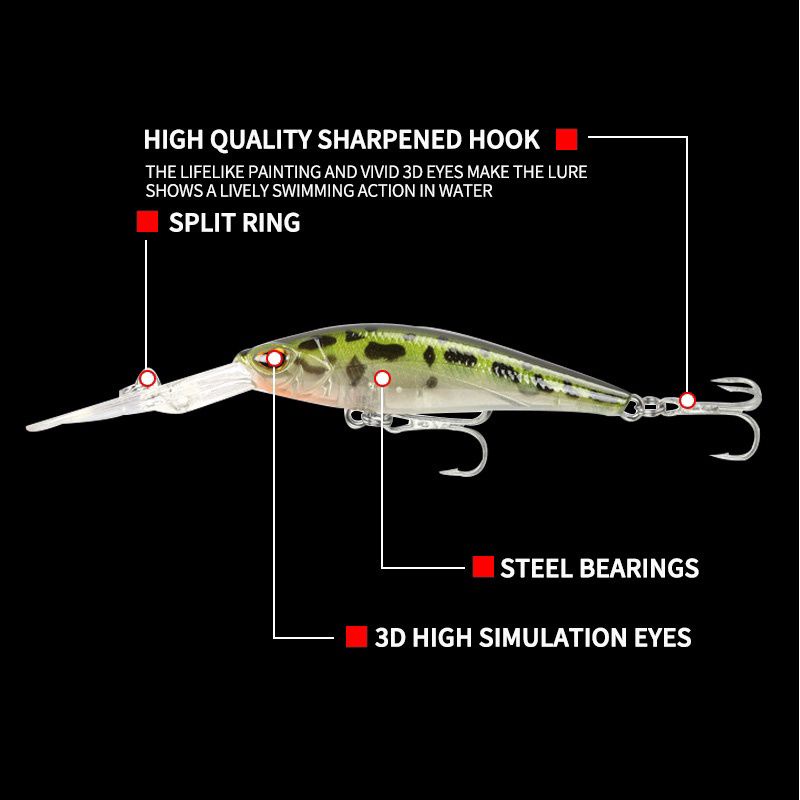 ( HA 2 ) Umpan minnow sinking 6 cm / 6 gram