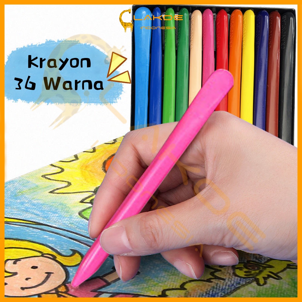 Crayon Lab set Non Toxic krayon set Anti Kotor ISI 24/36