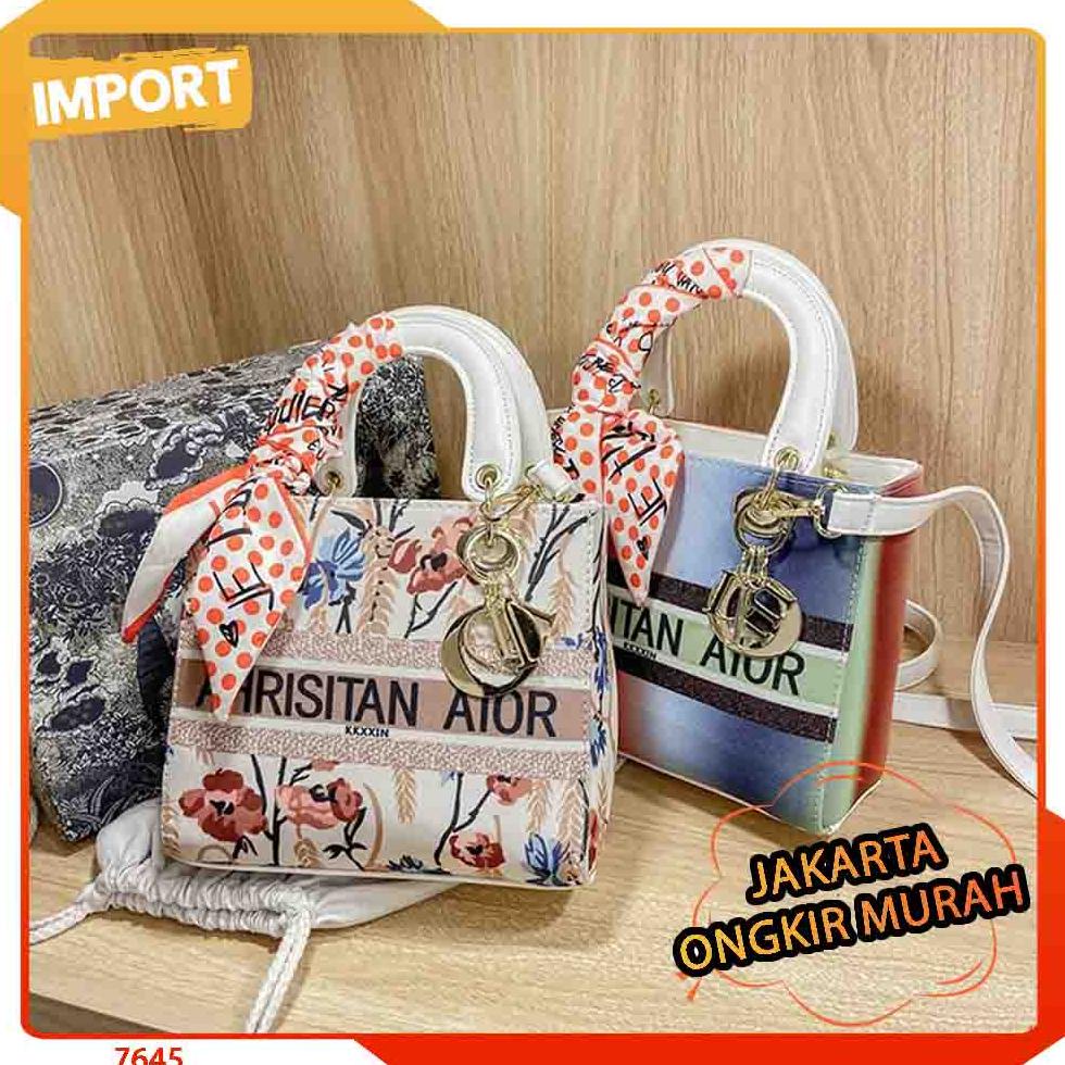 JAKARTA E 7645 TAS SELEMPANG WANITA TOTE KEKINIAN MODIS IMPORT ELEGAN