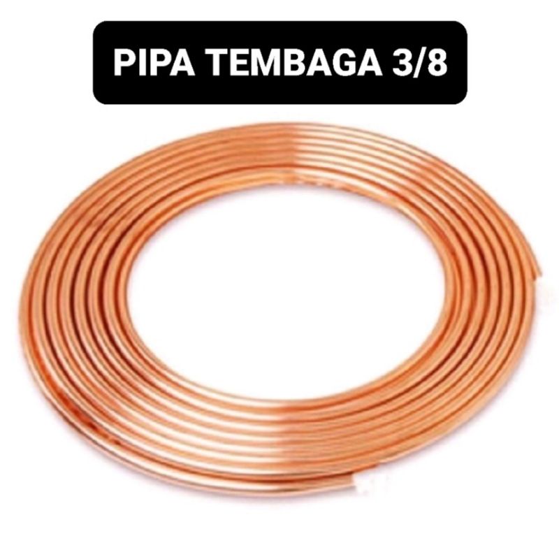 (PER METER) Pipa Tembaga Ukuran 3/8