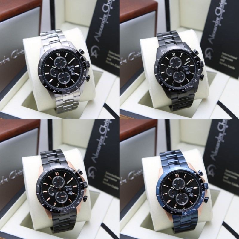 JAM TANGAN PRIA ALEXANDRE CHRISTIE AC 6630 MC / AC6630 / 6630 ORIGINAL CHRONOGRAPH GARANSI 1 TAHUN