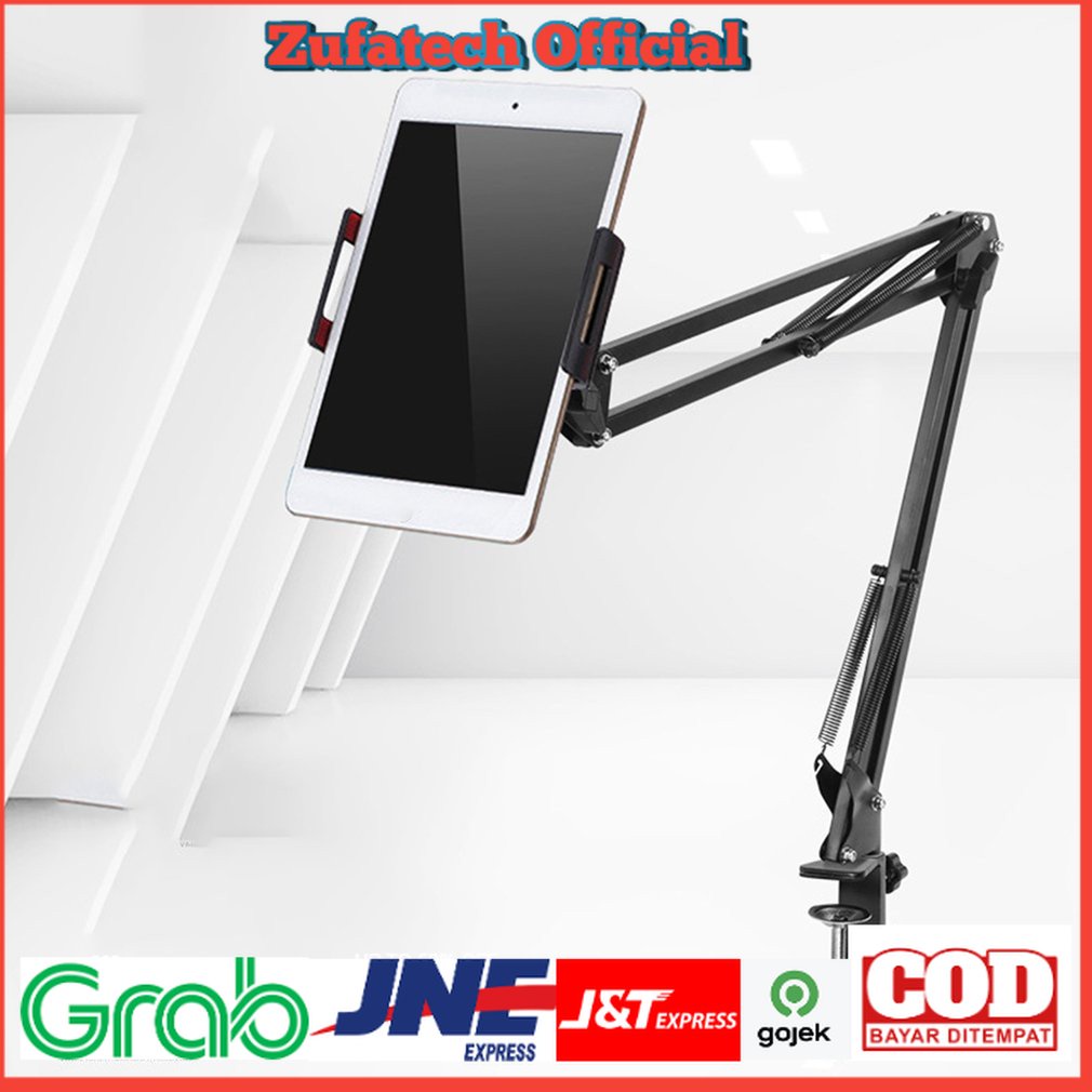 TaffSTUDIO Holder Tablet Model Boom Arm Table Lazypod Stand - D9 - Black - 7RSK59BK