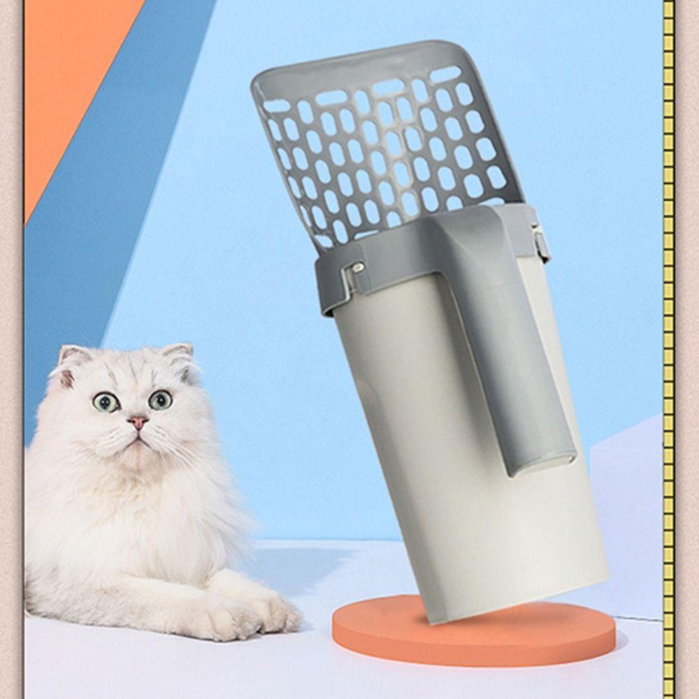 Solighter Sekop Kotoran Kucing Aksesori Kucing Berongga Alat Pembersih Pemetik Sampah Cat Litter Box Pet Scooper