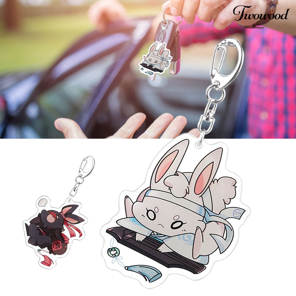 Twowood Kartun Anime Mo Dao Zu Shi Figure Gantungan Kunci Key Ring Tas Liontin Hias