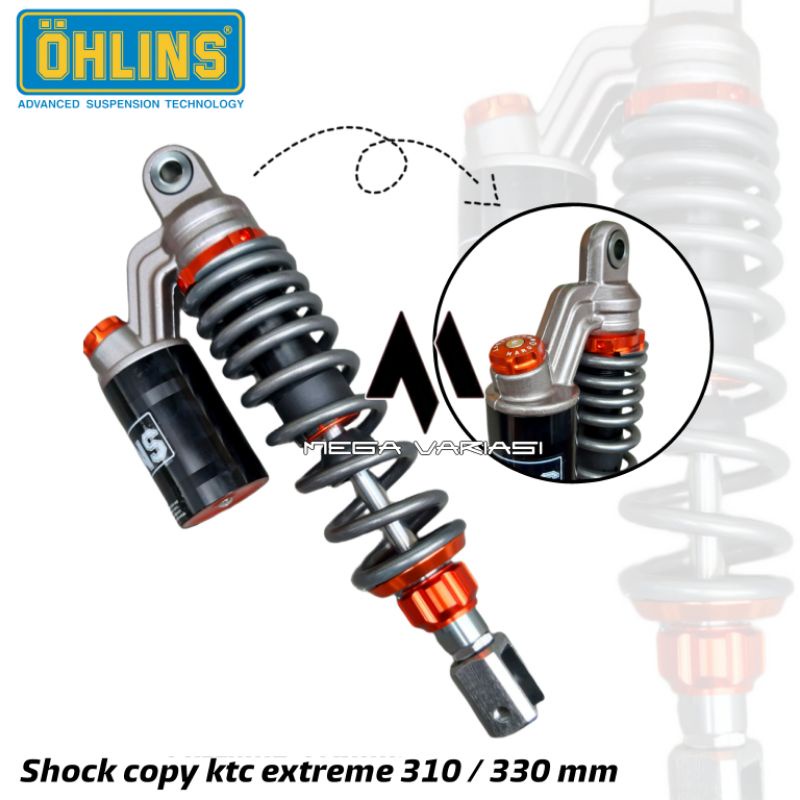 SHOCKBREAKER BELAKANG MOTOR SHOCK BREAKER TABUNG ATAS EXTREME SHOCKBEKER SHOCK TABUNG MIO BEAT VARIO125 VARIO150 SPECY GENIO MIO MIO J SOUL GT MIO M3 MIO Z