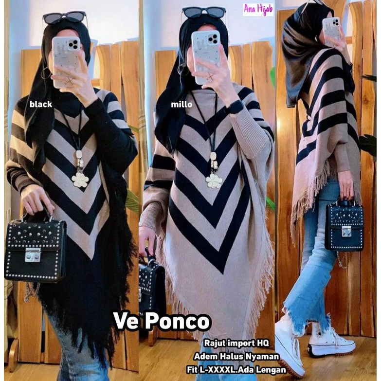 Sachie Ponco By Farzolla / Ponco Bahan Rajut Premium