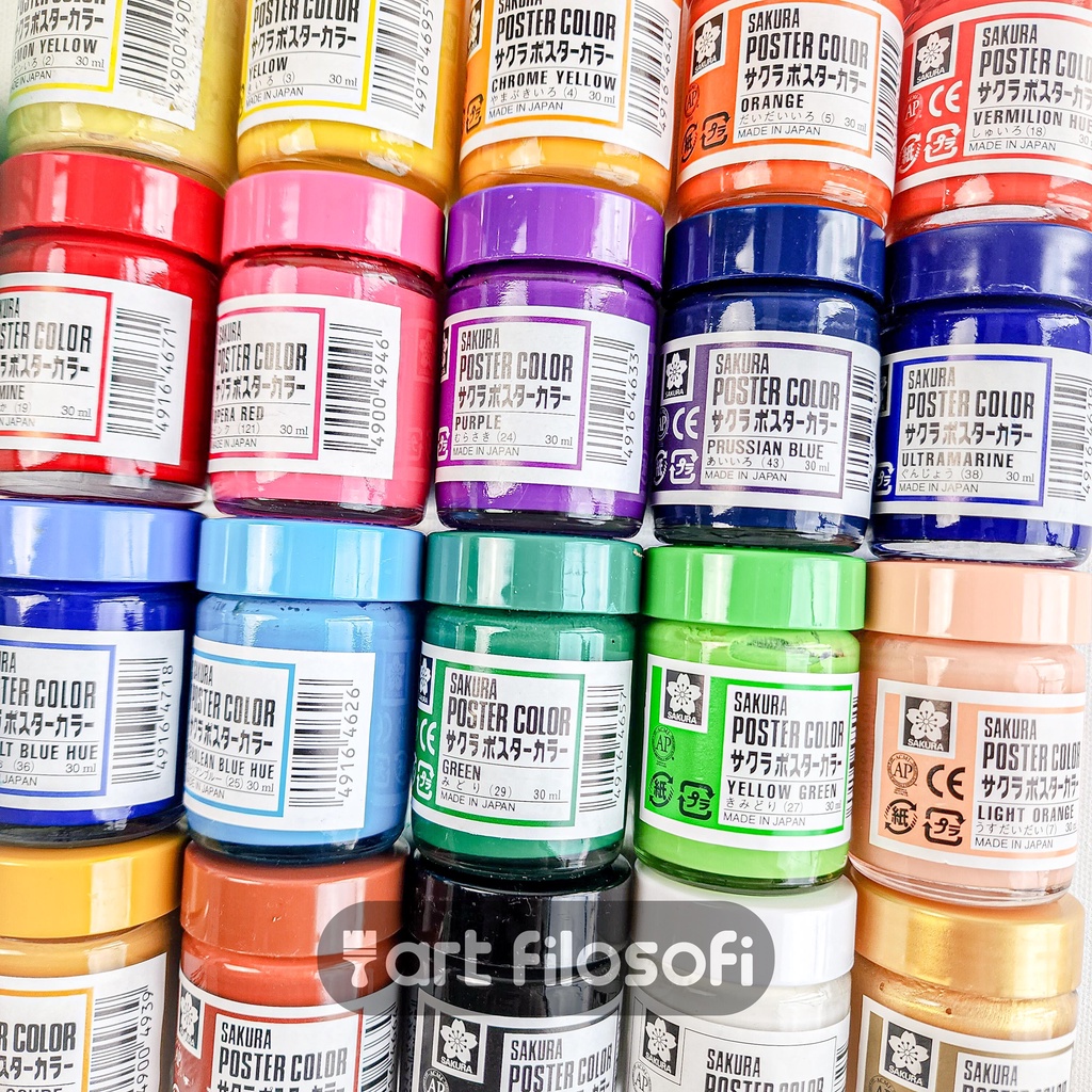

HJK Sakura Poster Color 30ml - 21 Warna Tingkat Opacity Tinggi