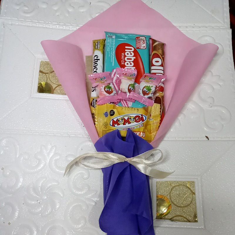 

buket snack souvernir tasyakuran ultah, aqiqah