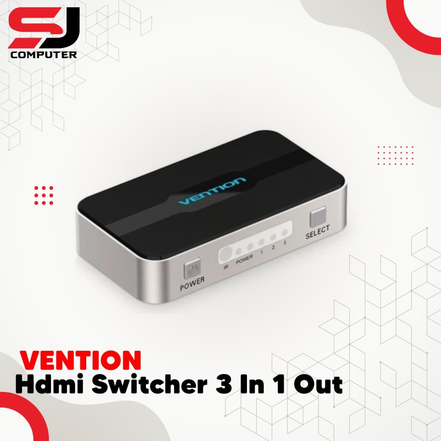 VENTION  HDMI SWITCHER 3 IN 1 OUT HDMI Switch  3 Ports - AFFH0