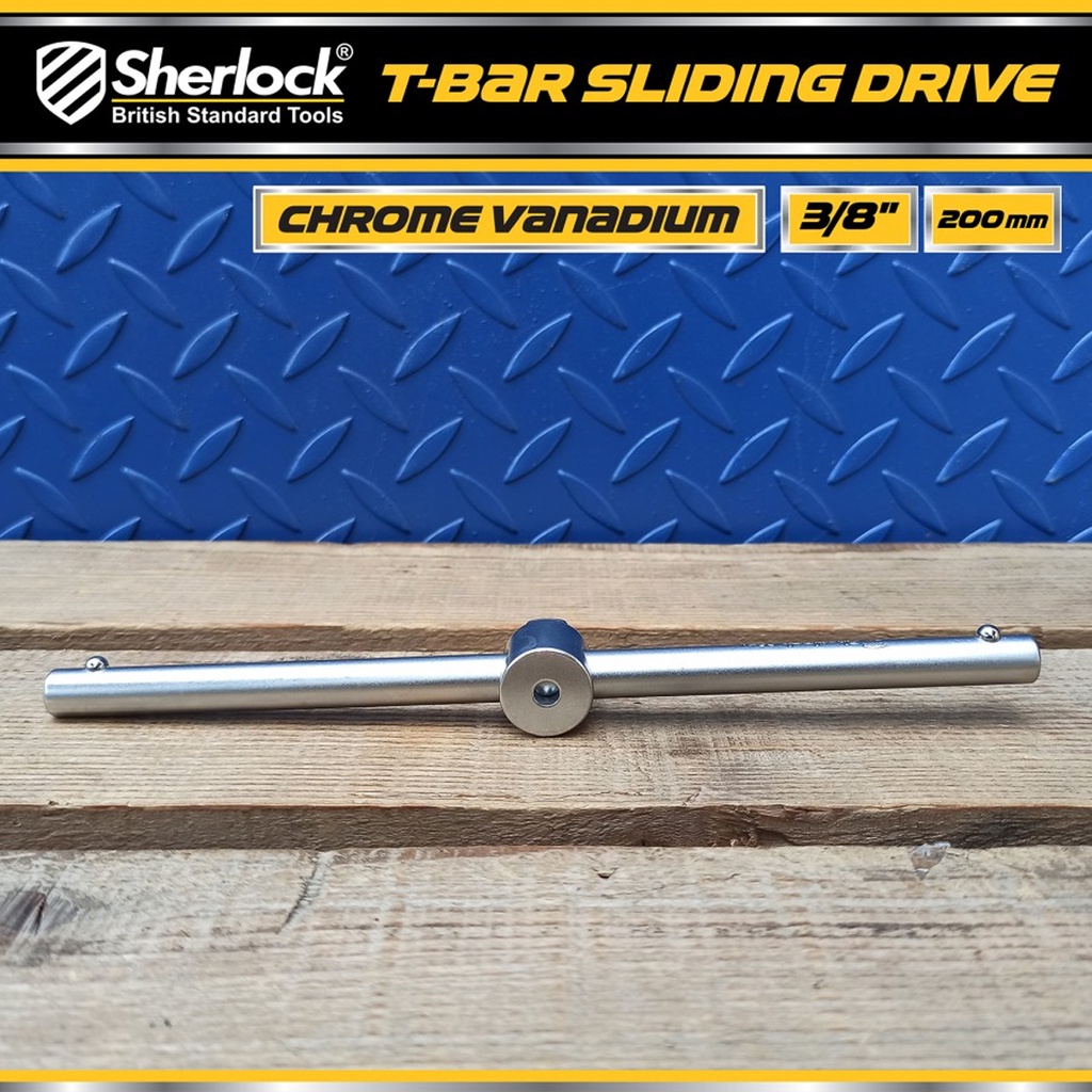 Sherlock Sliding T Bar 3/8 &quot; Drive x 8 inch