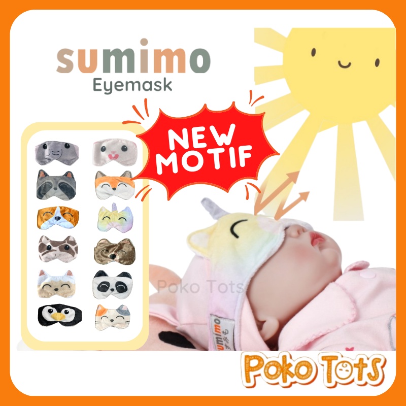 Sumimo Baby Eye Mask Kacamata Jemur Bayi Karakter Penutup Mata Bayi Sumimo WHS