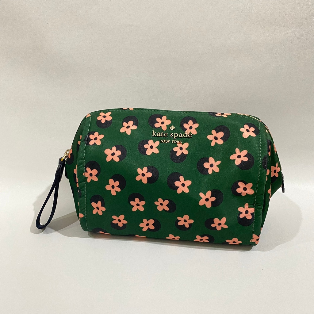 Kate spade the little better nylon pouch floral green