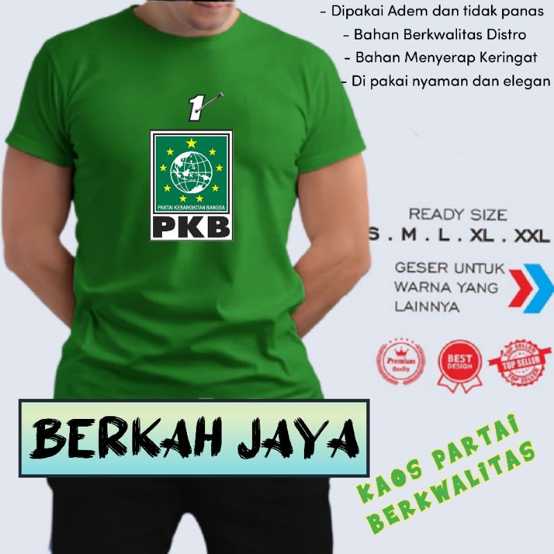 kaos partai PKB distro/kaos kampanye original