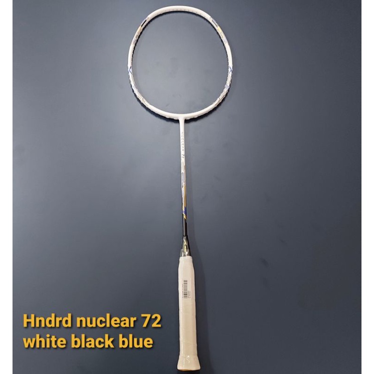 RAKET BADMINTON HNDRD NUCLEAR 72 WHITE BLACK BLUE ORIGINAL
