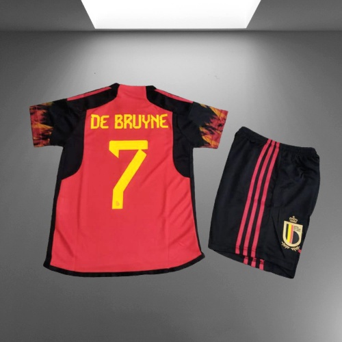 Jersey Baju Bola Anak Belgia Home Kids World Cup Piala Dunia 2022 Fullset Satu Set Grade Ori