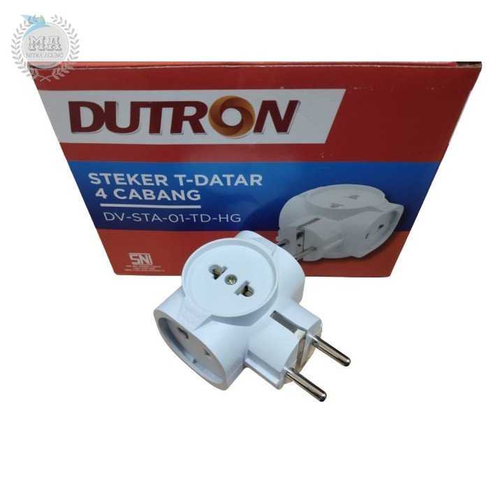 STEKER COLOKAN DUTRON T 4 LUBANG COLOKAN CABANG 4 COLOKAN T MULTI MODL OLS Steker Arde Plug Colokan Saklar Sakelar Lampu Switch