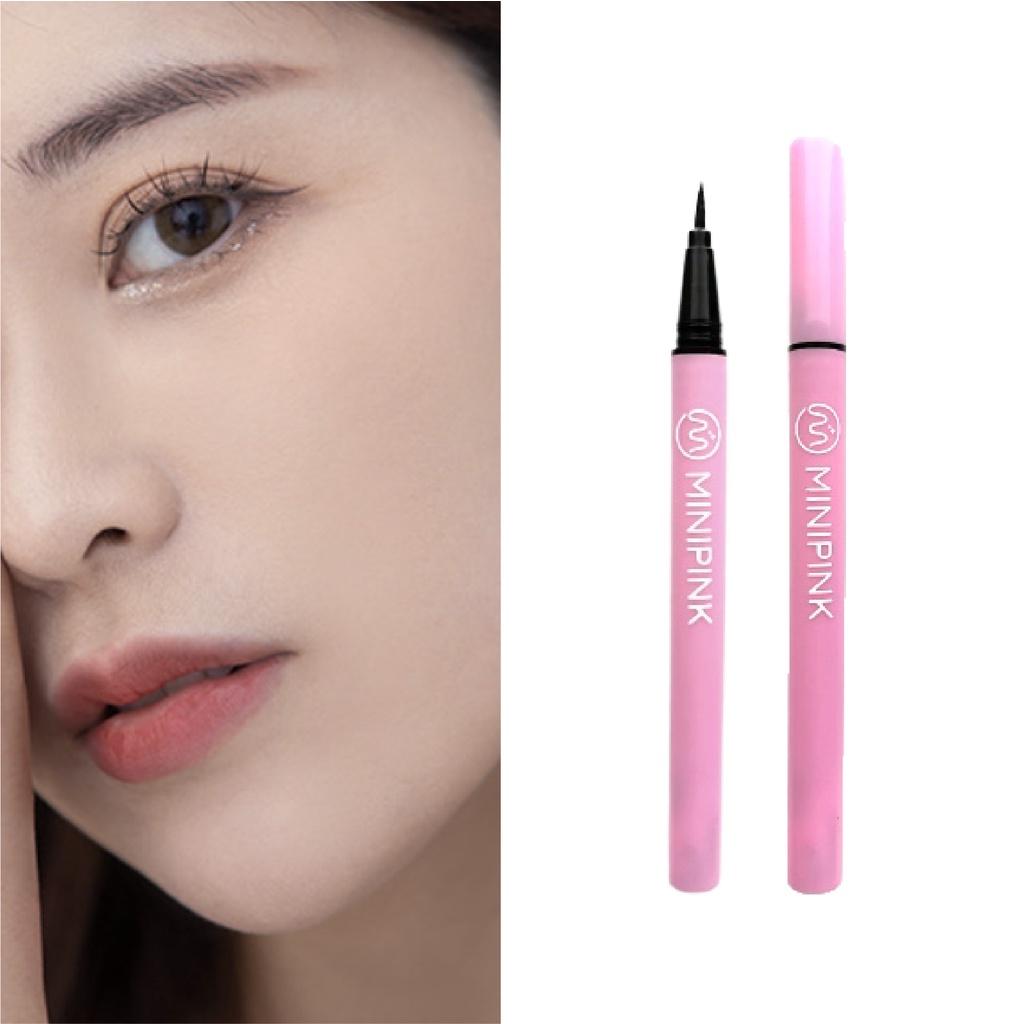 Minipink Liquid Eyeliner Pensil Tahan Air Hitam Halus Dan Anti Noda MP006