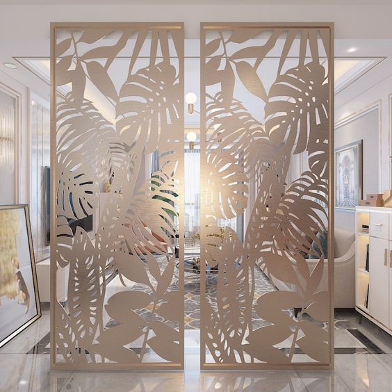 LASER CUTTING PARTISI ORNAMEN PENYEKAT MOTIF MODERN