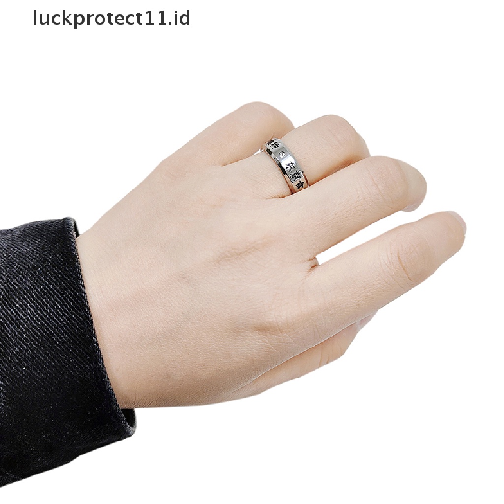 /Fashion Hot// Fashion// Cosplay Anime Tokyo Ghoul Kaneki Titanium Steel Cincin Jari Cincin Kalung.