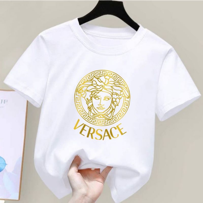 Baju Kaos Anak Laki Laki &amp; Perempuan Kaos Anak Versa Gold Umur 2 Sampai 10 Tahun Atasan Anak laki Laki T-shirt Anak Perempuan Murah Baju Kaos Anak Murah