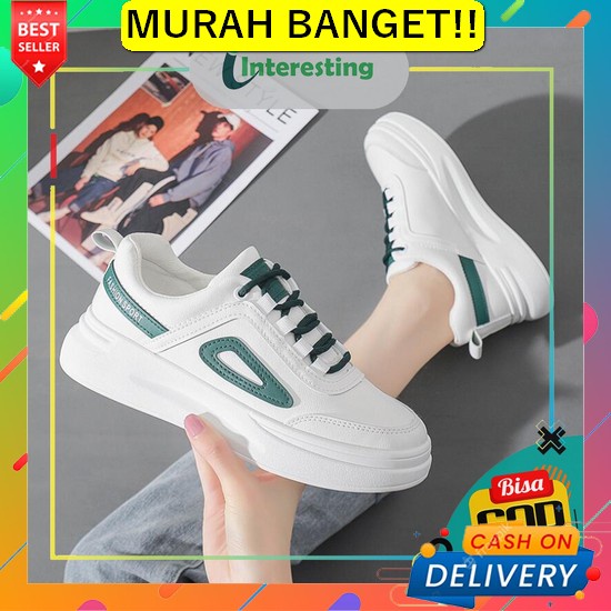 Sepatu Canvas Wanita Korea Beier Shoes Sole Tebal Hitam Sepatu Wanita  Sepatu Wanita Sneakers Import