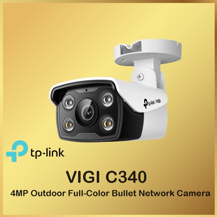 Tp-Link VIGI C340 4MP Outdoor Full-Color Bullet Network Camera C 340