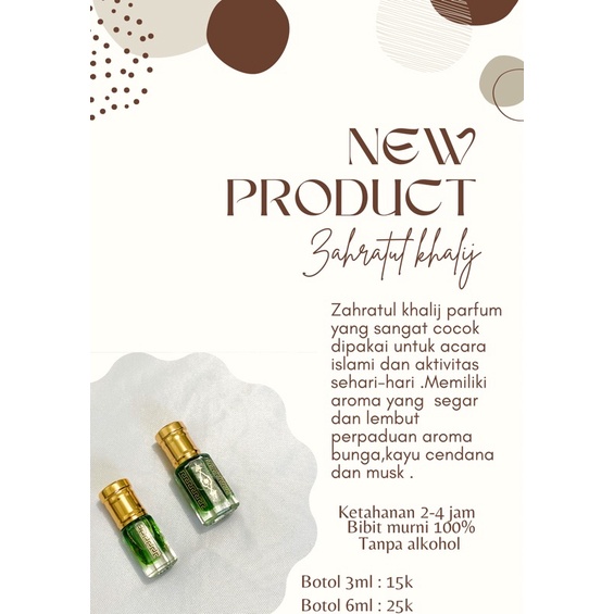 Parfum Zahratul Khalij Minyak Wangi Sholat Non Alkohol