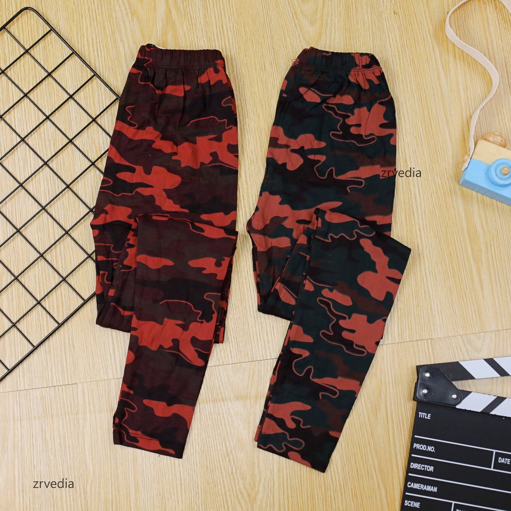 ARMY Pants uk 10-12 Tahun / Legging Panjang Bawahan Celana Leging Adem ABRI Anak Laki Perempuan