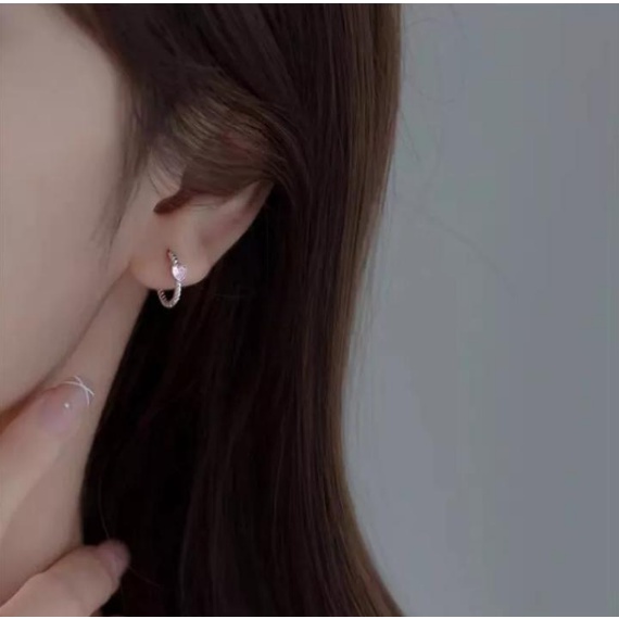 Anting anting zirkon love versi korea