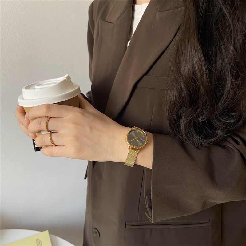 KOOLEY Jam Tangan Naidu Stainless steel Import korea KY03