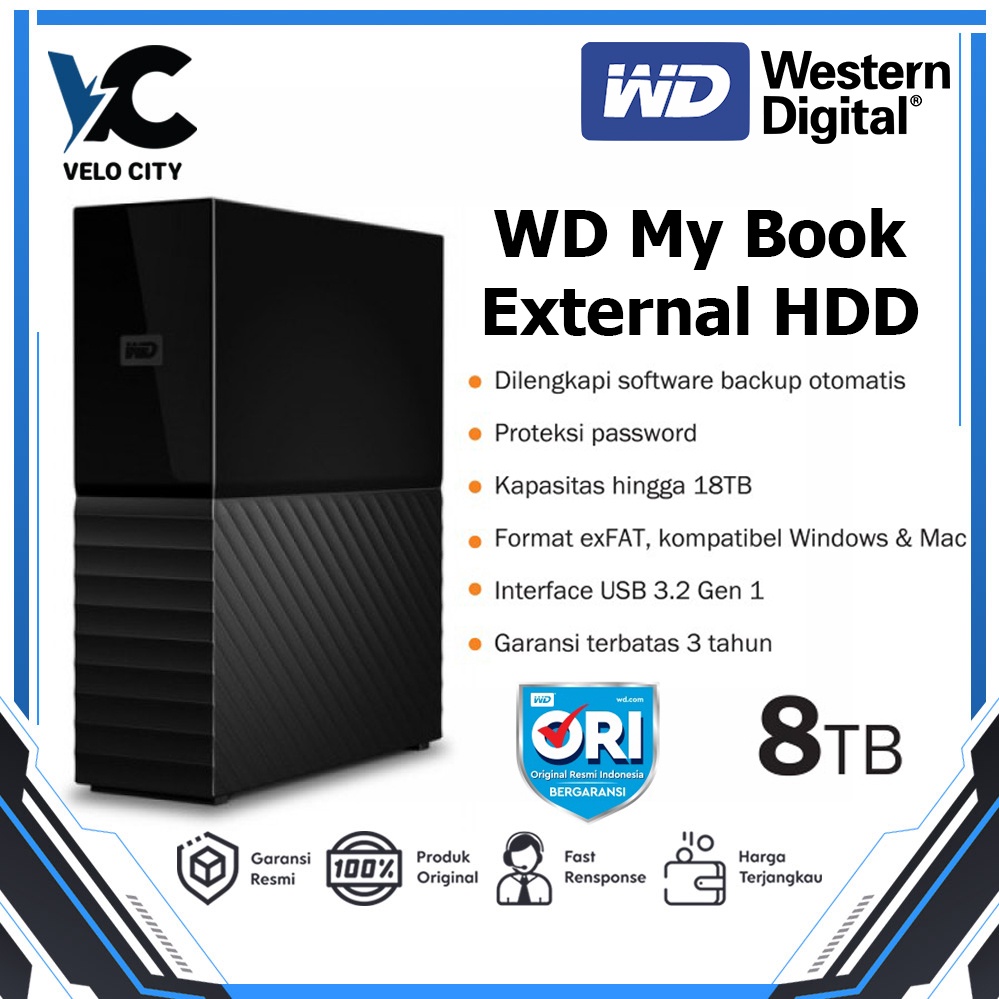 Harddisk External WD My Book 8TB 3.5&quot; - HD / HDD WD MyBook 8TB