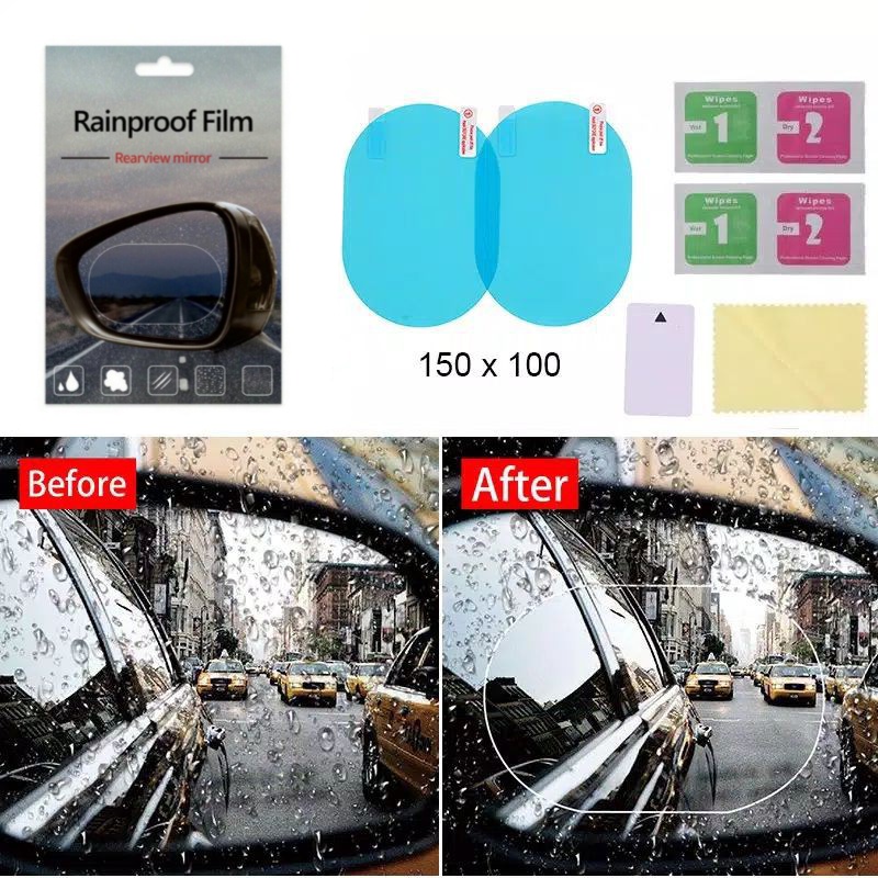 Stiker Spion Mobil Anti Air / Anti Fog Spion Mobil / Pelindung Kaca Spion Mobil Motor