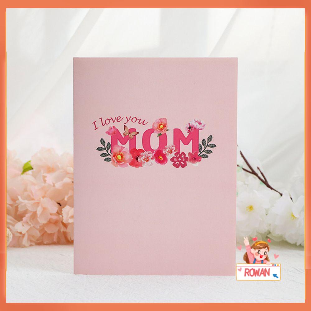 R-flower Mother's Day Greeting Card Kartu Ucapan Hari Ibu Lipat Bunga Berkah Kartu Kecil