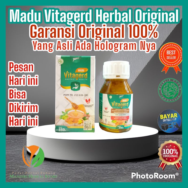 Madu Vitagerd 100% Original Asli BPOM Madu VITAGERD Herbal Obat GERD dan Asam Lambung Original