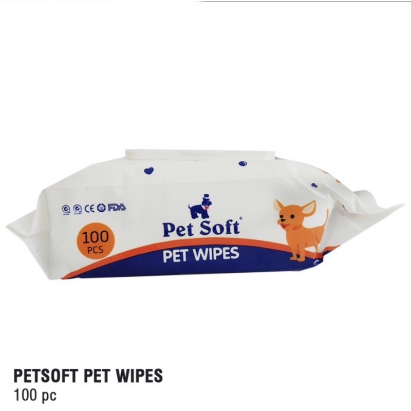 Pet Wipes isi 100 Lembar wangi Green Apple / Tissue Basah Hewan