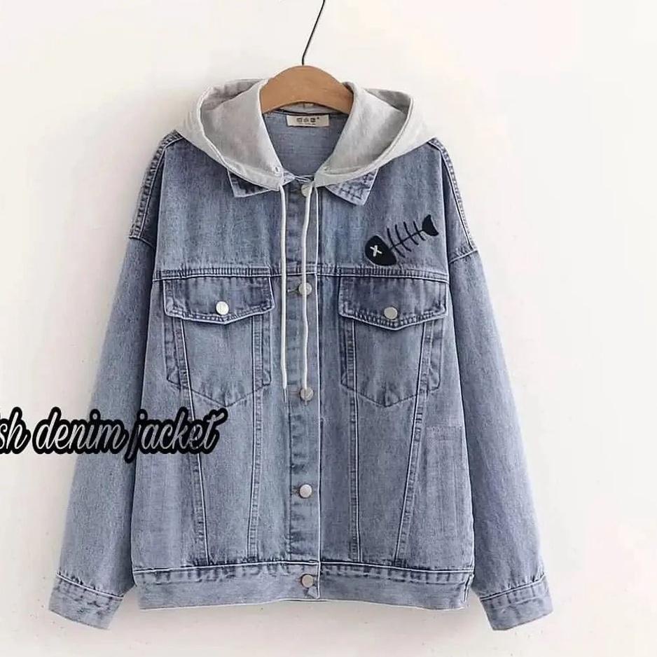 Terpercaya Jaket Jeans Wanita Jaket Levis Lepis Jaket Jins Jaket Oversize Jaket Jeans Denim  Zilvia 