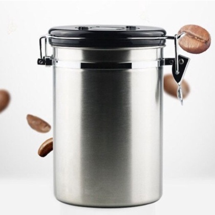 

Promo Tempat Kopi Gula Susu Coffee Container Stainless Steel 1500ML Silver Berkualitas