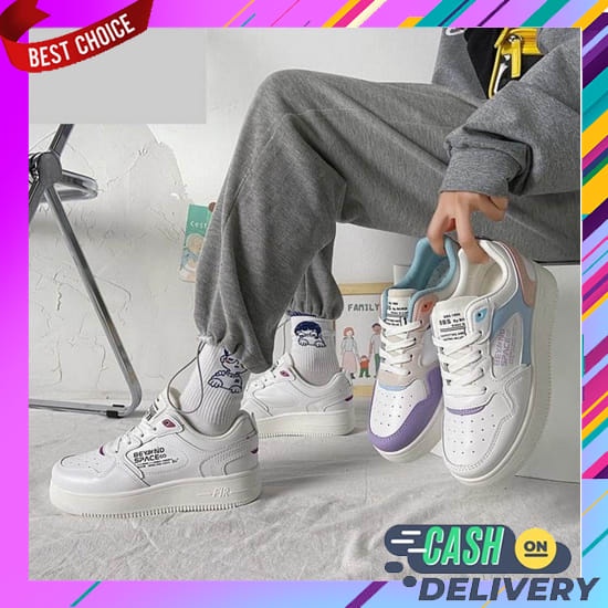 Sneakers Wanita Srs Model Kekinian Sepatu Keren Sekolah Polos Remaja Ootd Dewasa Sr Import Hitam Tal