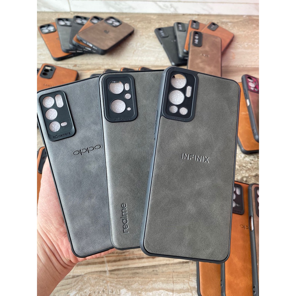 LEATHER SOFT CASE IPHONE 14 PROMAX 14 PLUS 14 PRO 14  WITH LOGO EMBOSS + PROTECTOR CAMERA