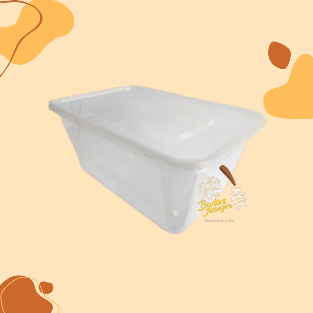 PP THINWALL RECT 1000 ML / KOTAK MAKAN / KOTAK PLASTIK / BOX
