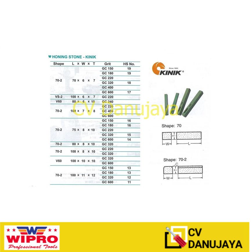 Batu Poles (Honing Stone) KINIK (8 x 10 x 100) - Honing - Mesin poles