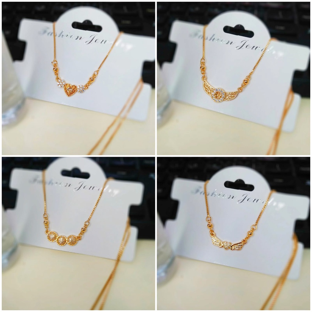 AV393 Grosir Kalung Koye Xuping Lapis Emas Kalung Dewasa