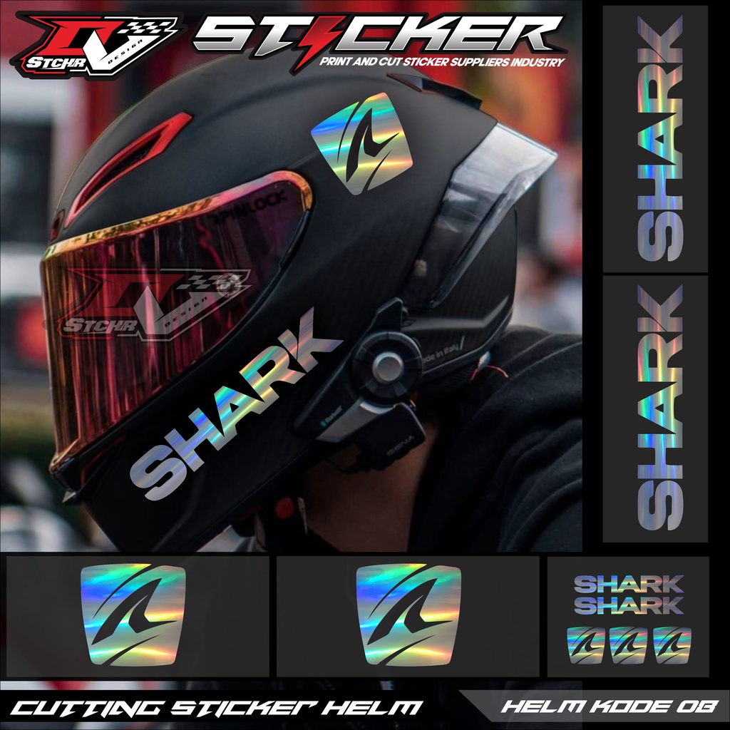 Stiker helm fullface keren