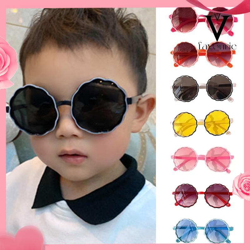 CODKacamata Anak New Trend Fashion Anak Terbaru Bulat Kaca mata Hitam Motif UV protection High Quality Import Kacamata Fashion-FA