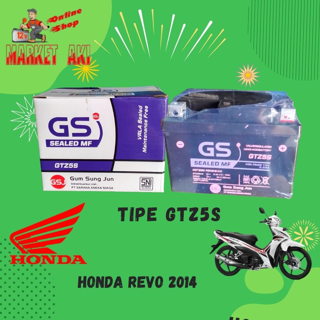 Aki Motor Honda Revo