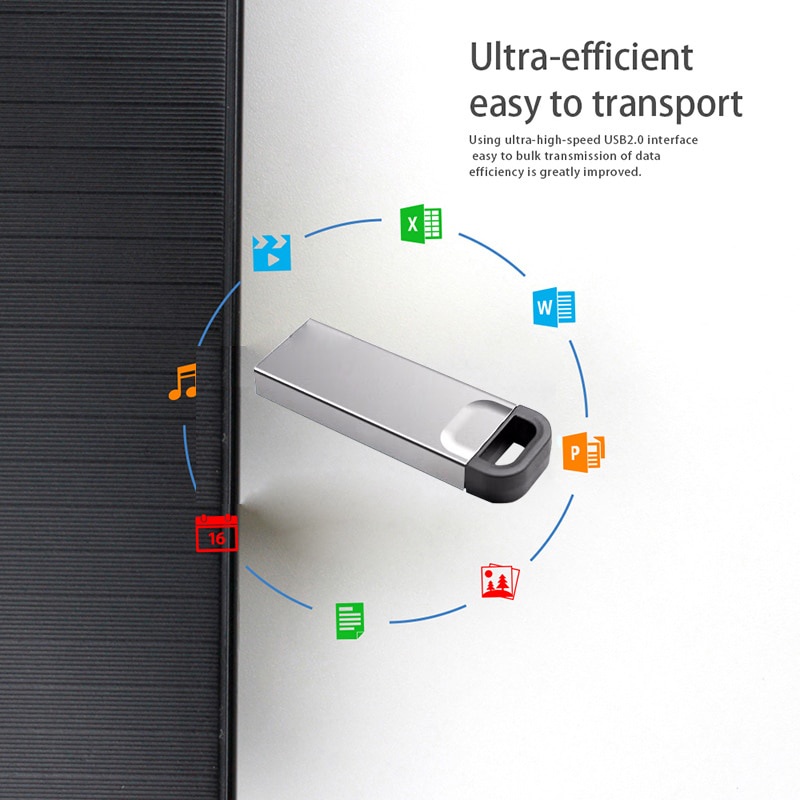 Usb 2.0 Metal Anti Air Flash Drive 2TB Kecepatan Tinggi Pen Drive 1TB Mini Memory Stick