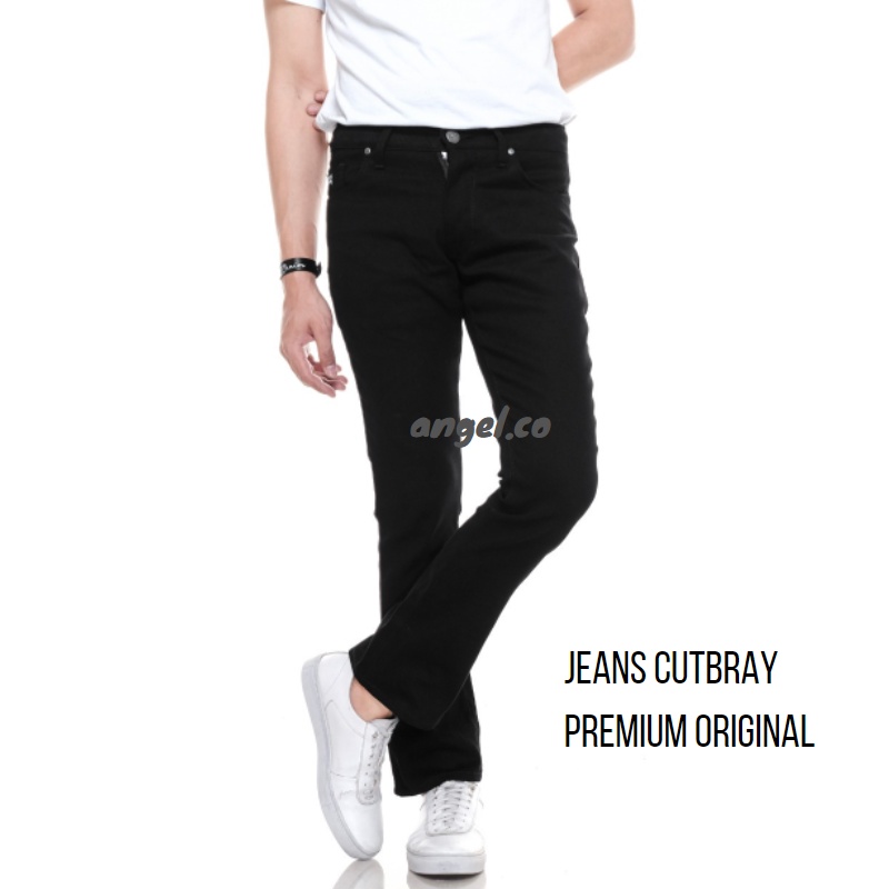 Celana Cutbray Pria Panjang Jeans Premium Original Celana Cutbray Pria Bahan Denim Streatch Melar Pr