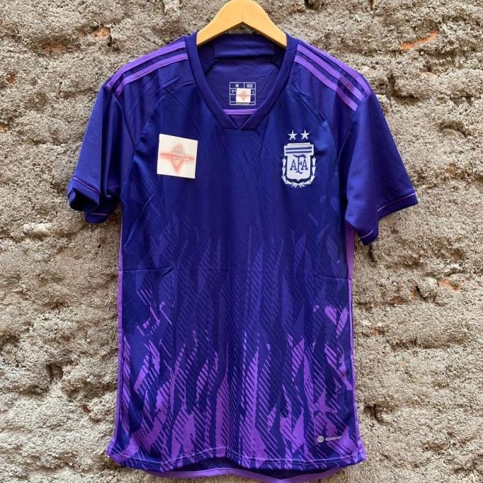 JERSEY ARGENTINA AWAY PIALA DUNIA 2022 GRADE ORI IMPOR BAJU BOLA HRT8646R