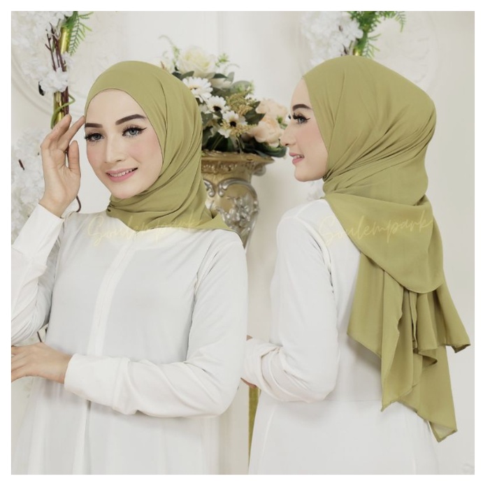 Pashmina Oval Diamond Crepe / Pasmina Curve Diamond Signature 150 cm