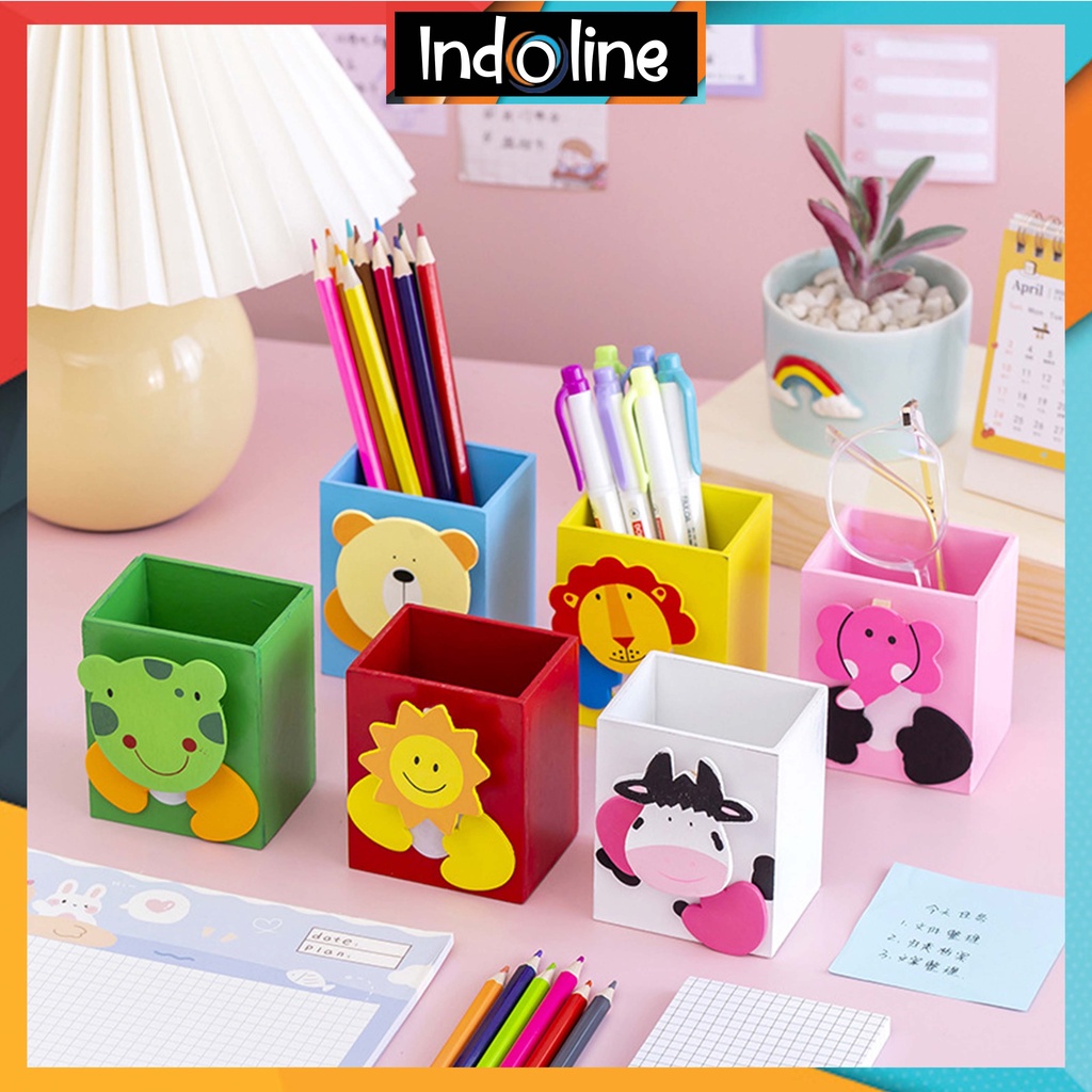 

✔️ Tempat Pensil Dan Pulpen Karakter Serbaguna Desktop Multifungsi Pen Holder Import COD